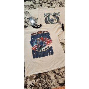 1993 & 96 vtg superbowl xxx champs cowboys NFL “starter” Usa Tshirt Med & Large